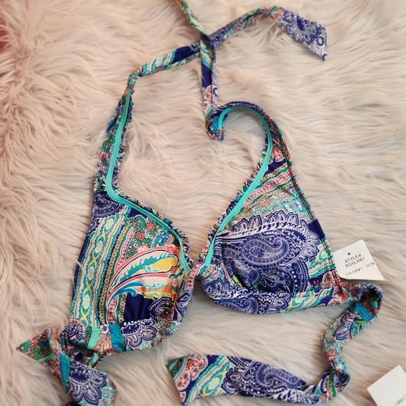 NWT Kenneth Cole Reaction Paisley Print Bikini Set, Size S - Picture 12 of 15